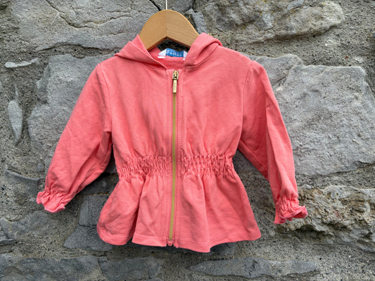 Coral hoodie  3-6m (62-68cm)