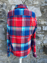 Load image into Gallery viewer, Red&amp;blue check flannel shirt S/M
