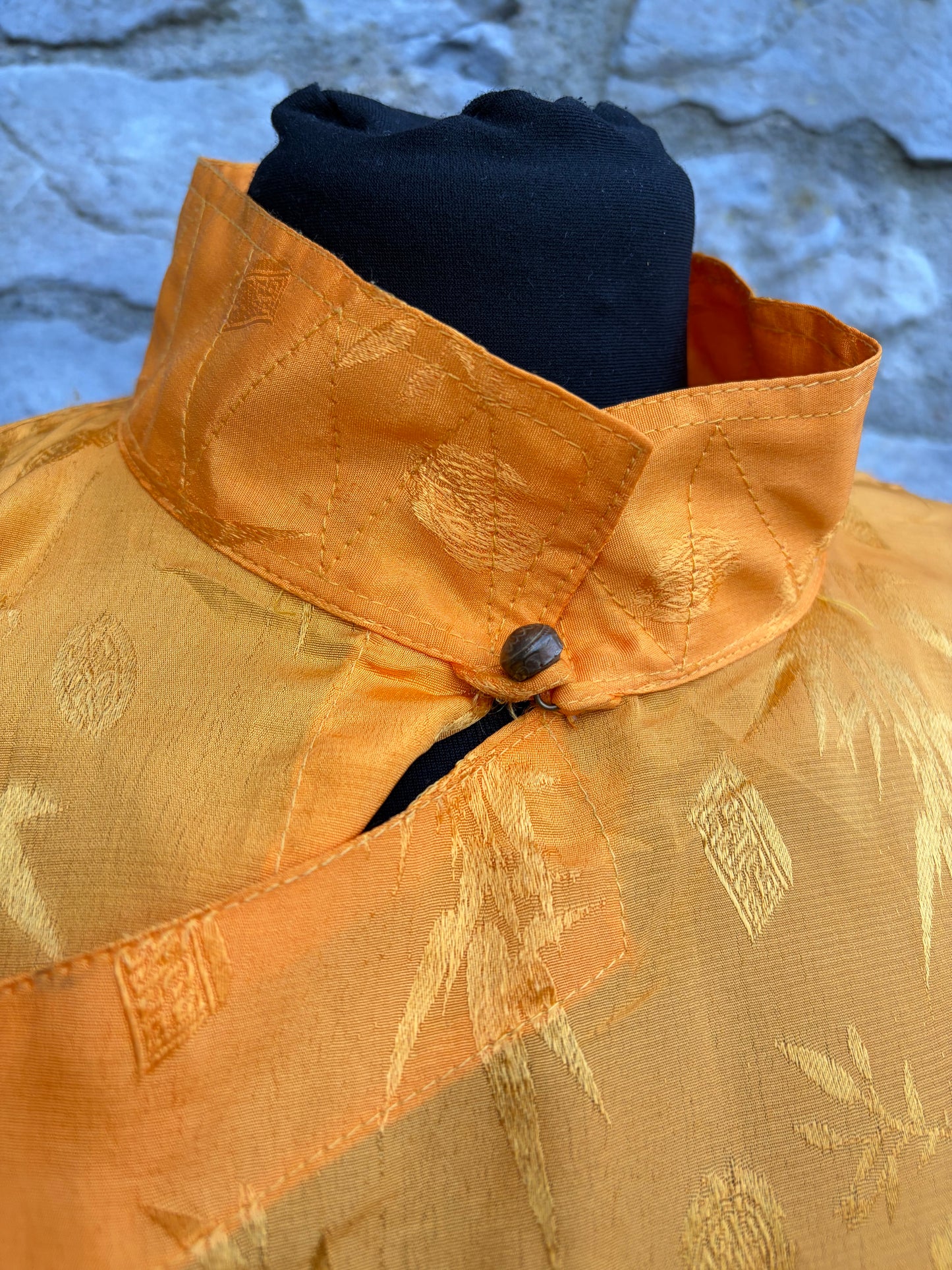 90s Orient yellow top uk 12