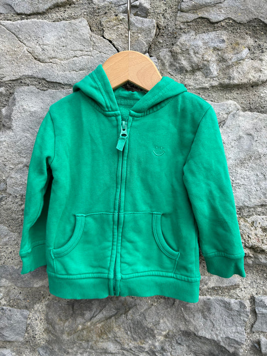 Green hoodie  12-18m (80-86cm)