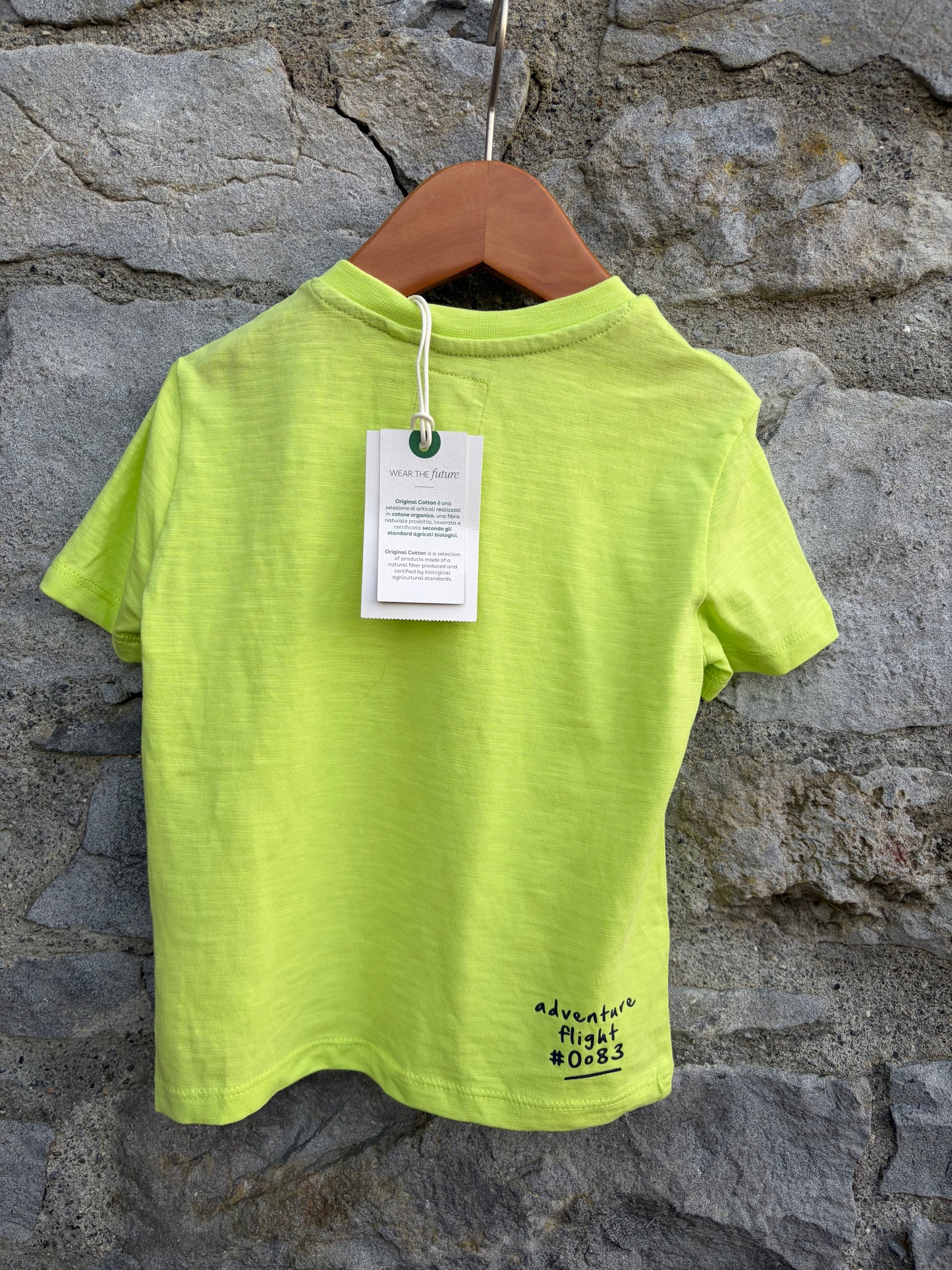 Busy lime green T-shirt  18-24m (86-92cm)