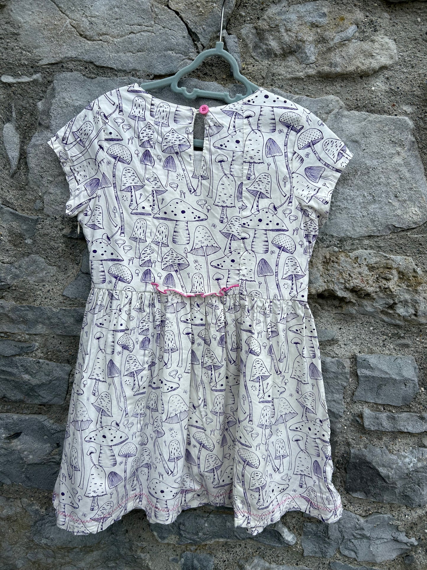 Purple mushrooms dress   5-6y (110-116cm)