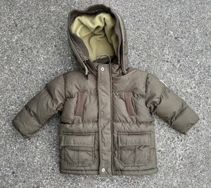 Brown puffy jacket  12m (80cm)