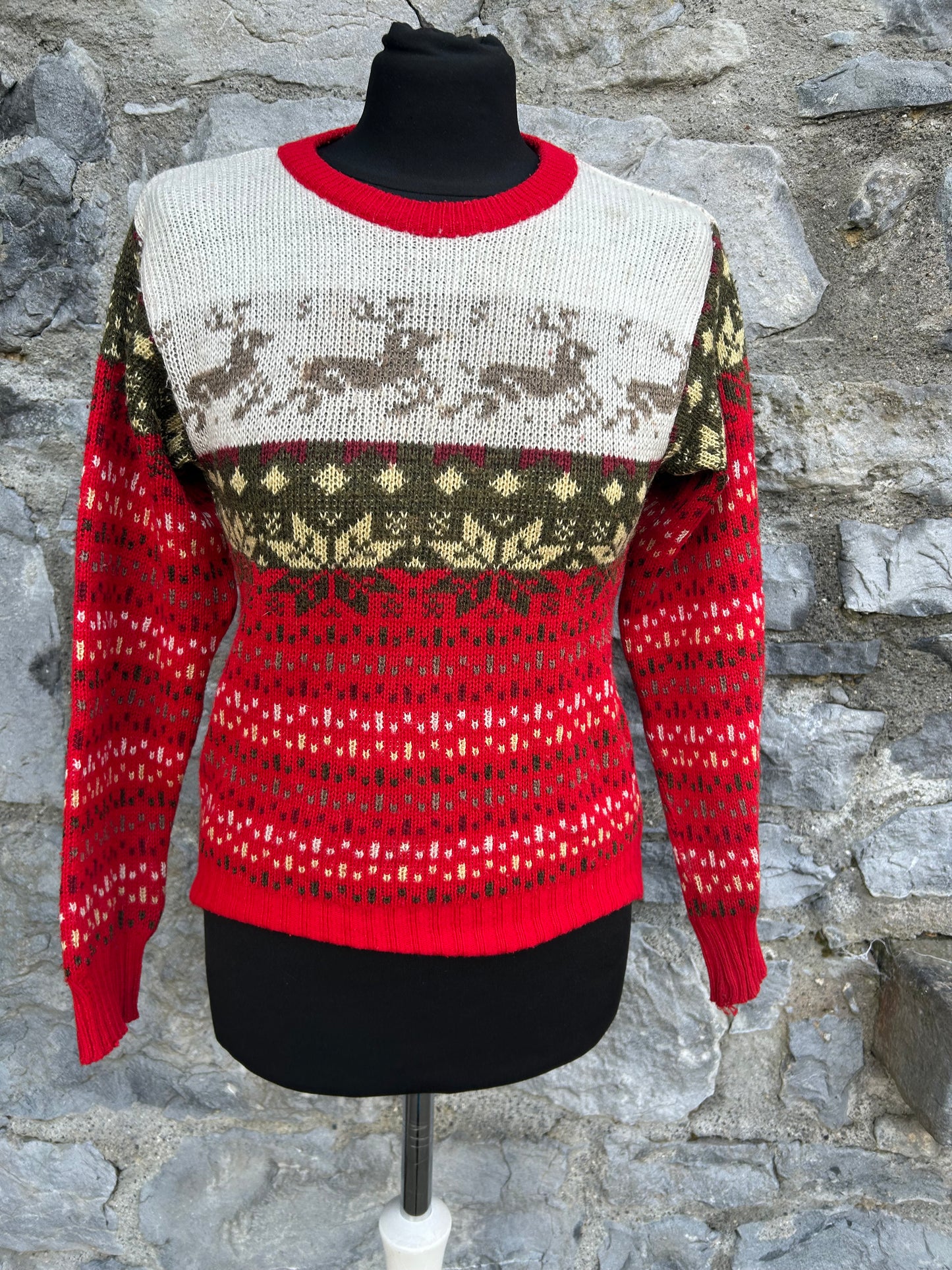 Reindeer Christmas jumper  11-12y (146-152cm)