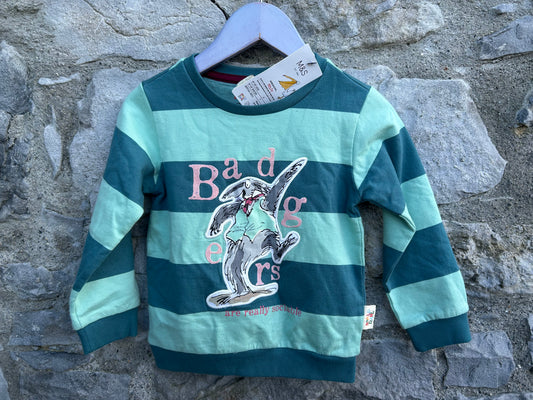 R.Dahl badgers Sweatshirt  2-3y (92-98cm)