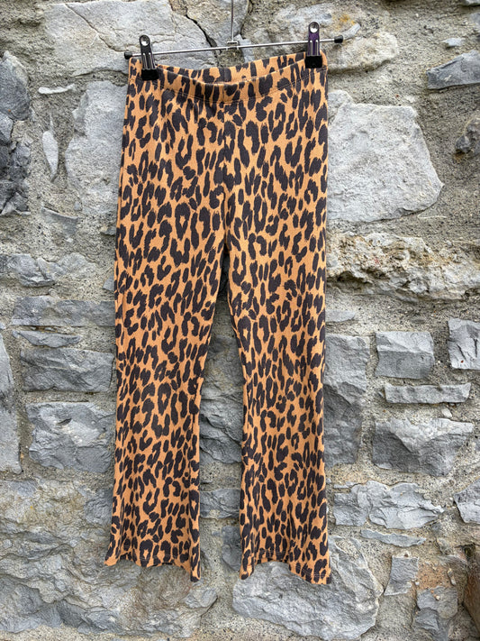 Leopard print flares  8-9y (128-134cm)