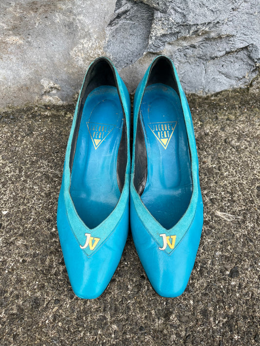 80s teal shoes uk 3.5-4 (eu 36.5-37)