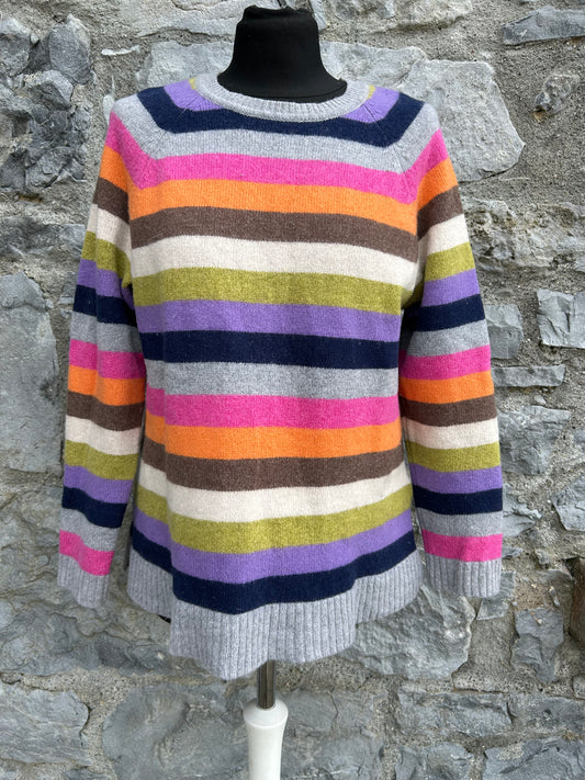 Colourful stripes woolly jumper uk 12-14