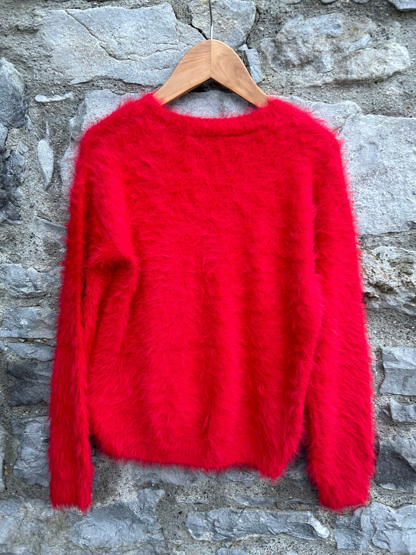 Sparkly reindeer red jumper  8-9y (128-134cm)