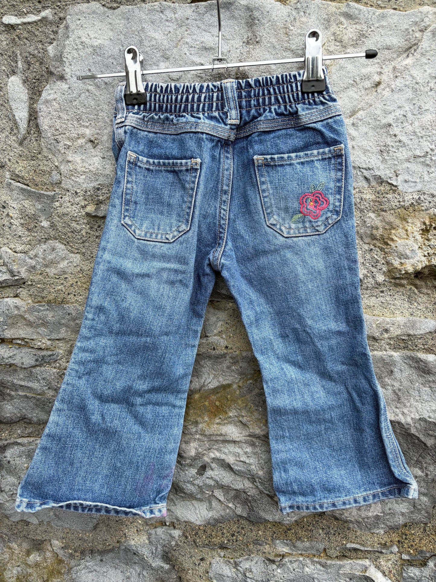 Y2K embroidered flares  18-24m (86-92cm)