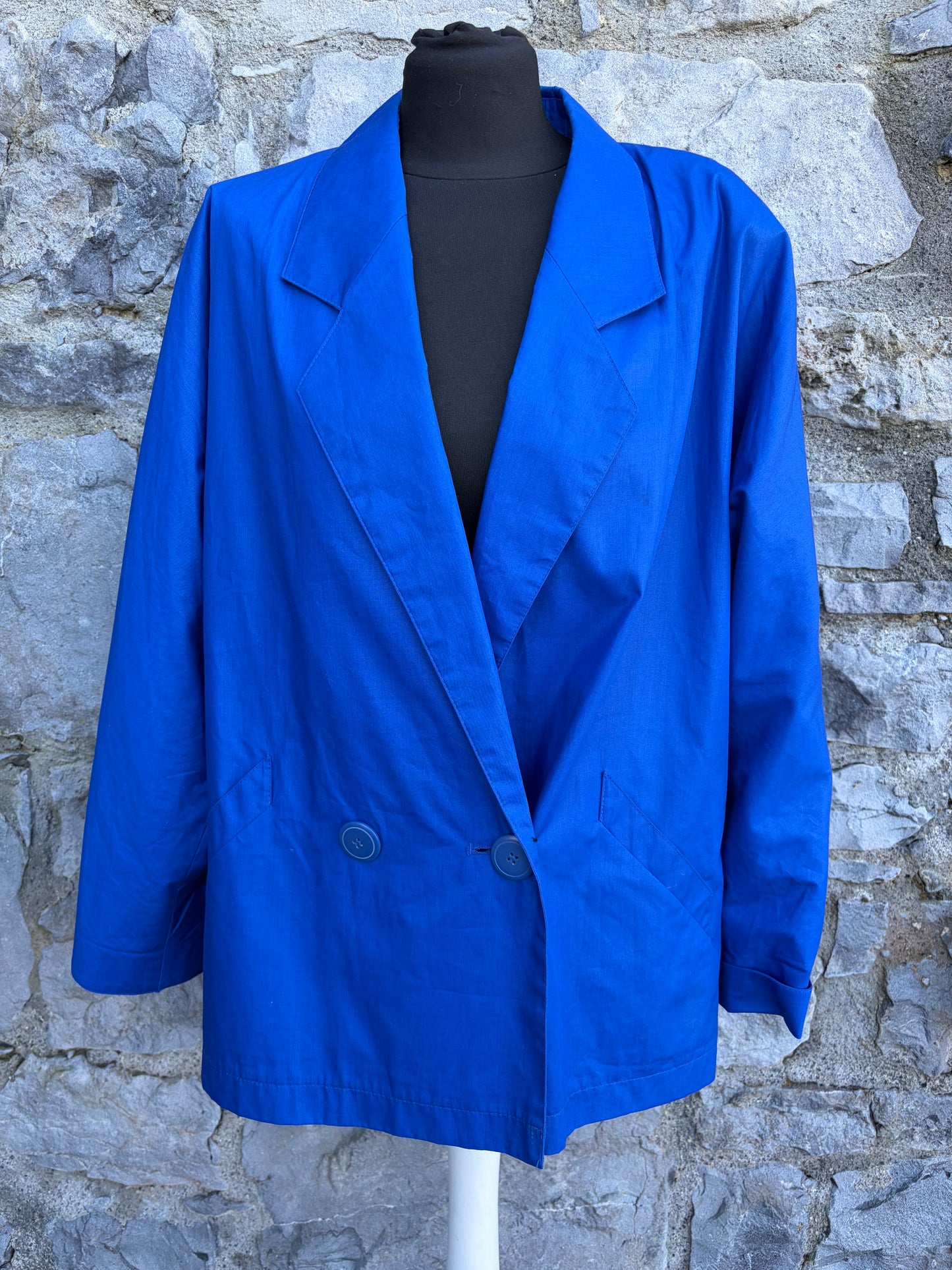 90s blue jacket uk 14