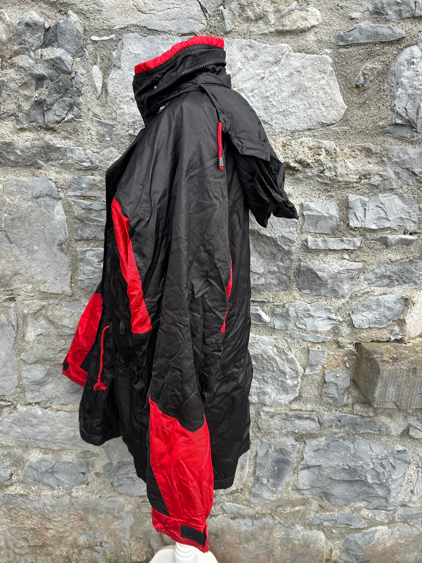 80s red&black jacket Large