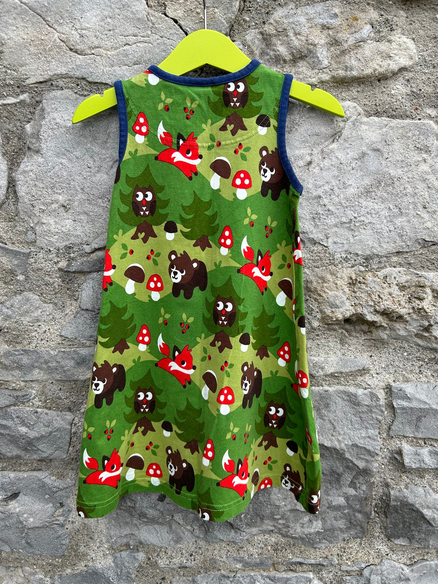 Autumn Forest Green pinafore  18-24m (86-92cm)