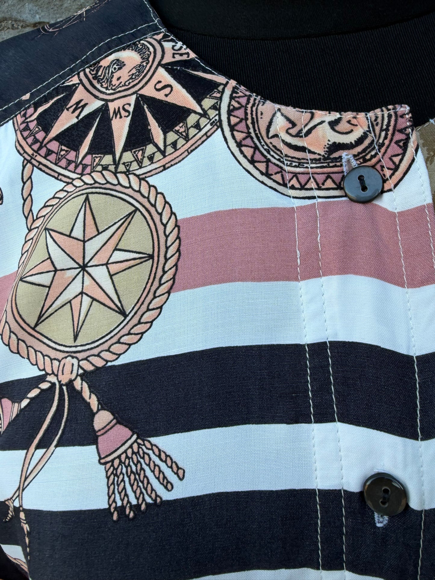 90s sailor-themed blouse uk 12
