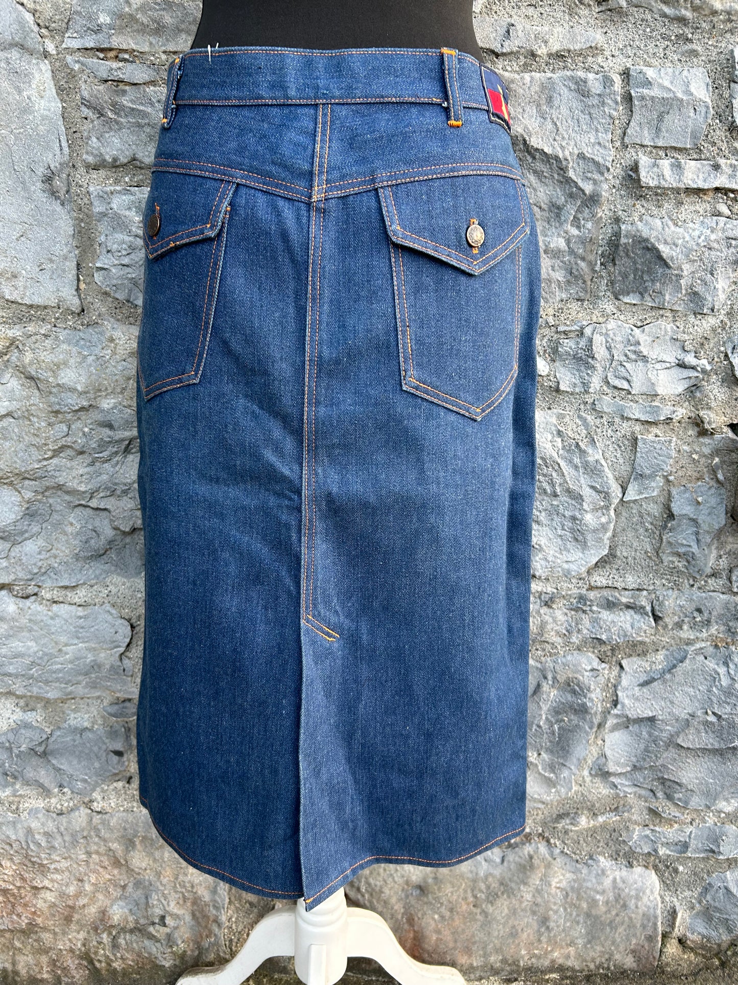 80s denim skirt uk 12