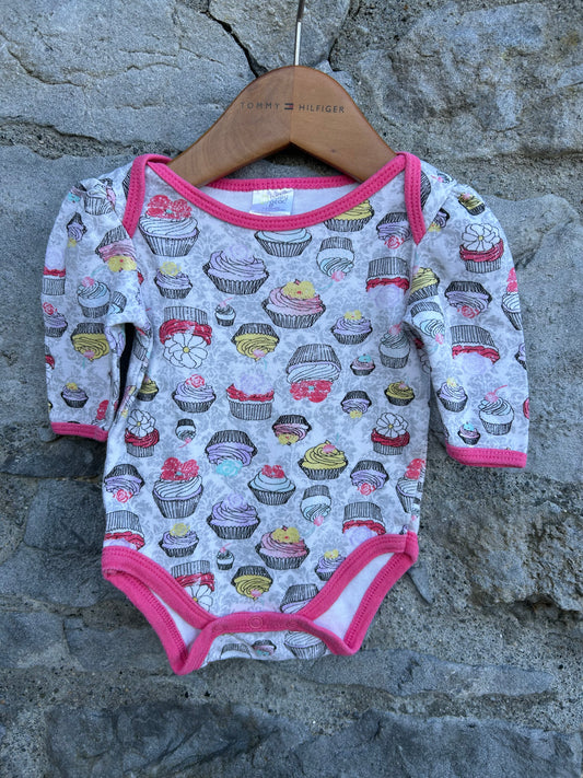 Cupcakes grey vest  0-3m (56-62cm)