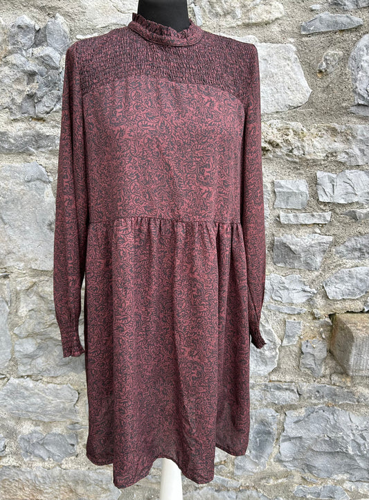 Maroon dress uk 10