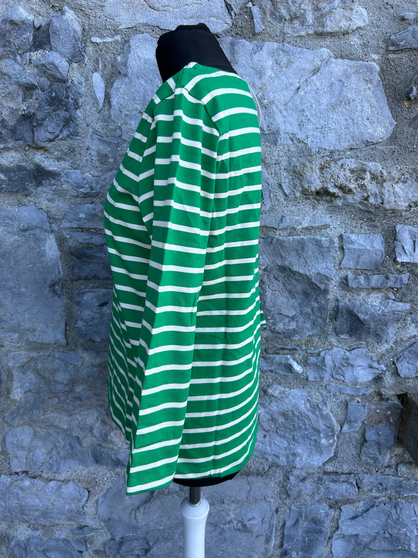 Green stripy top uk 8-10