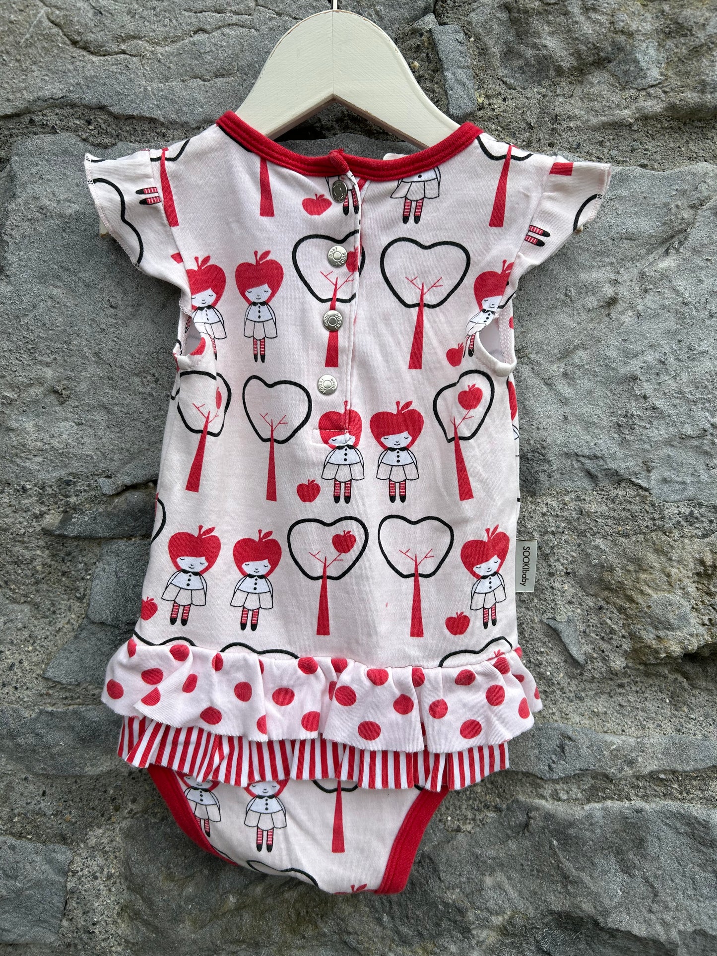 Red trees vest  3-6m (62-68cm)