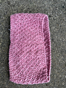 Pink loop scarf