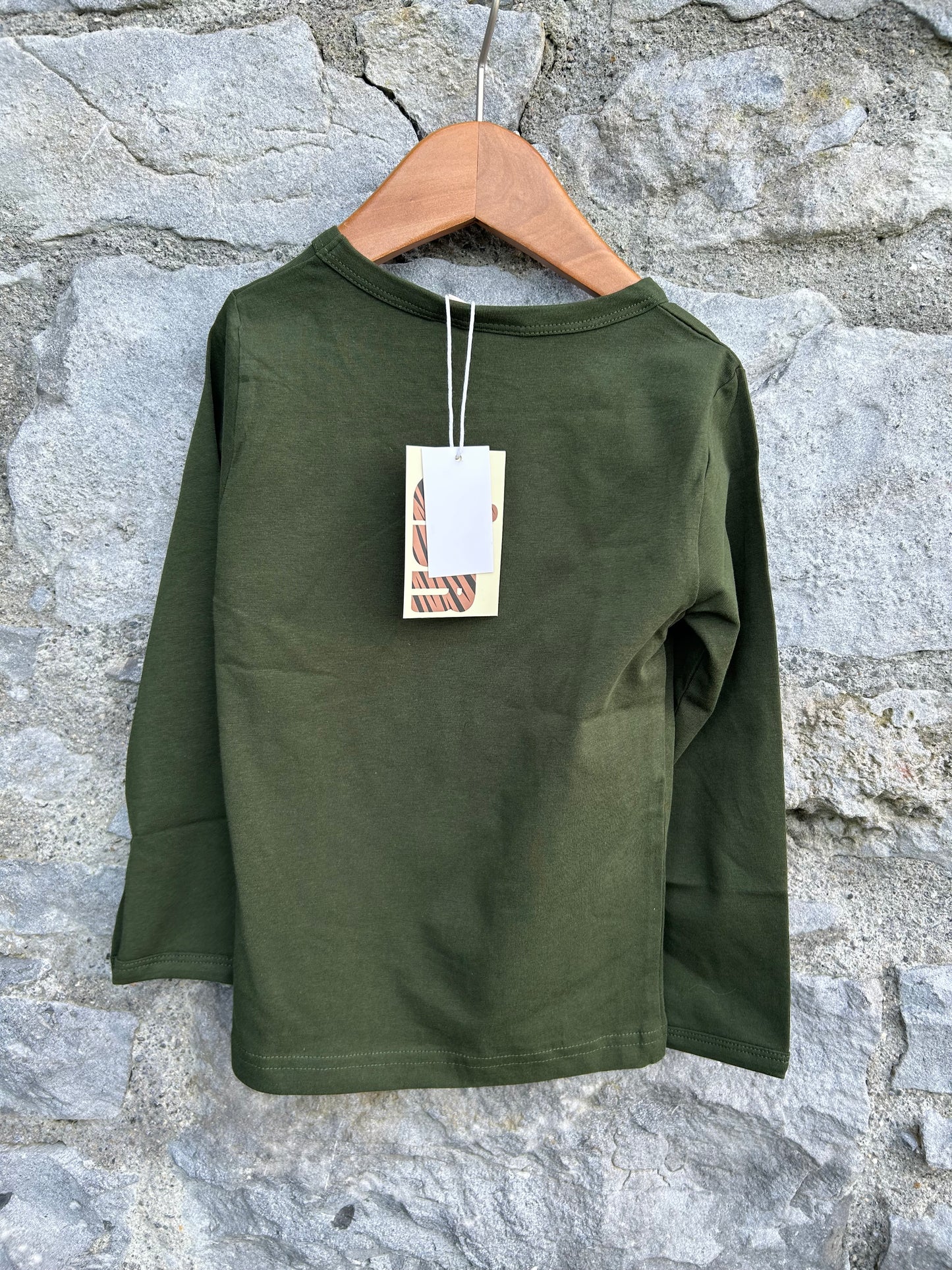 Khaki wolf top  2-3y (92-98cm)