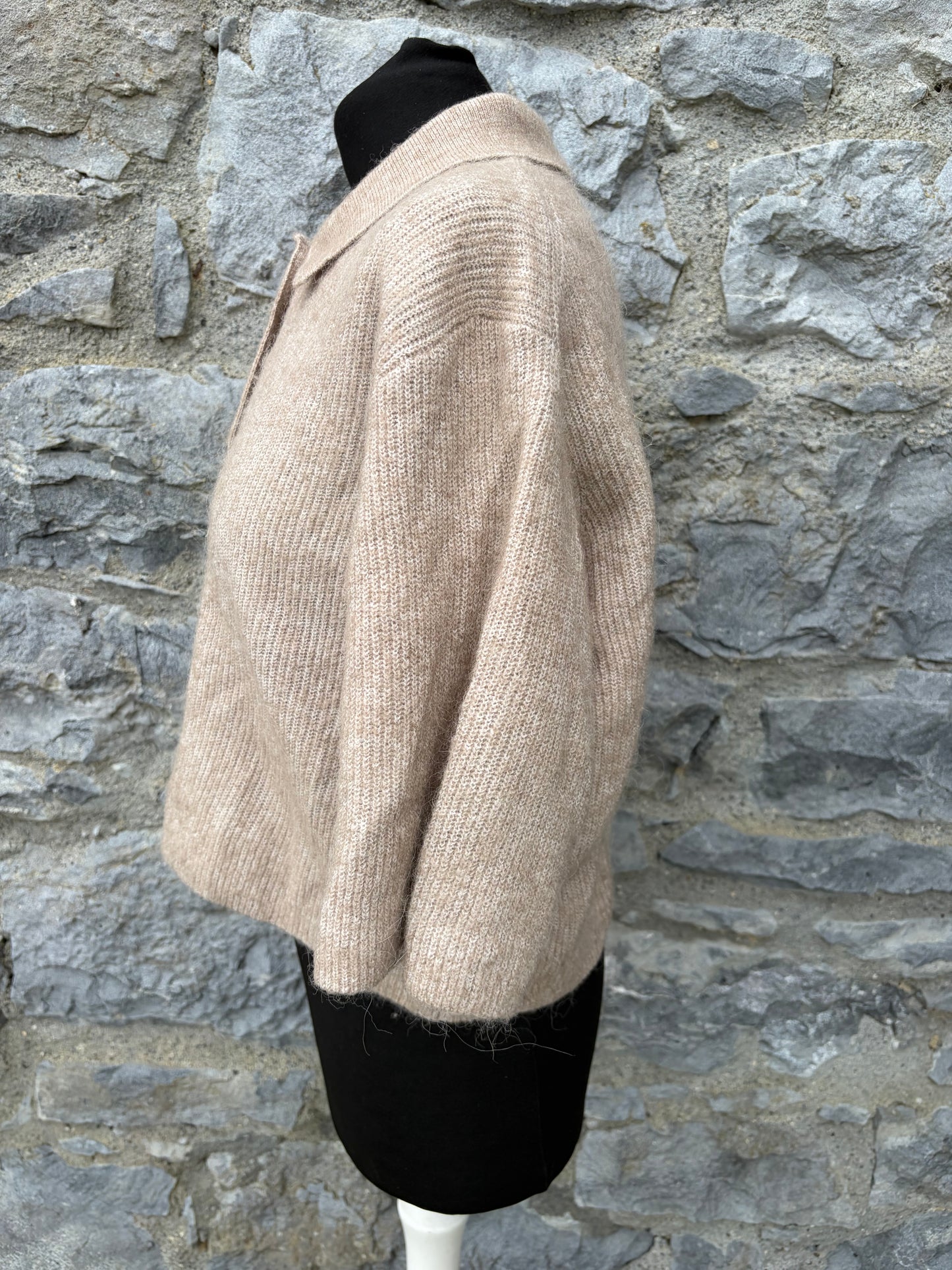 Beige cardigan uk 12-14