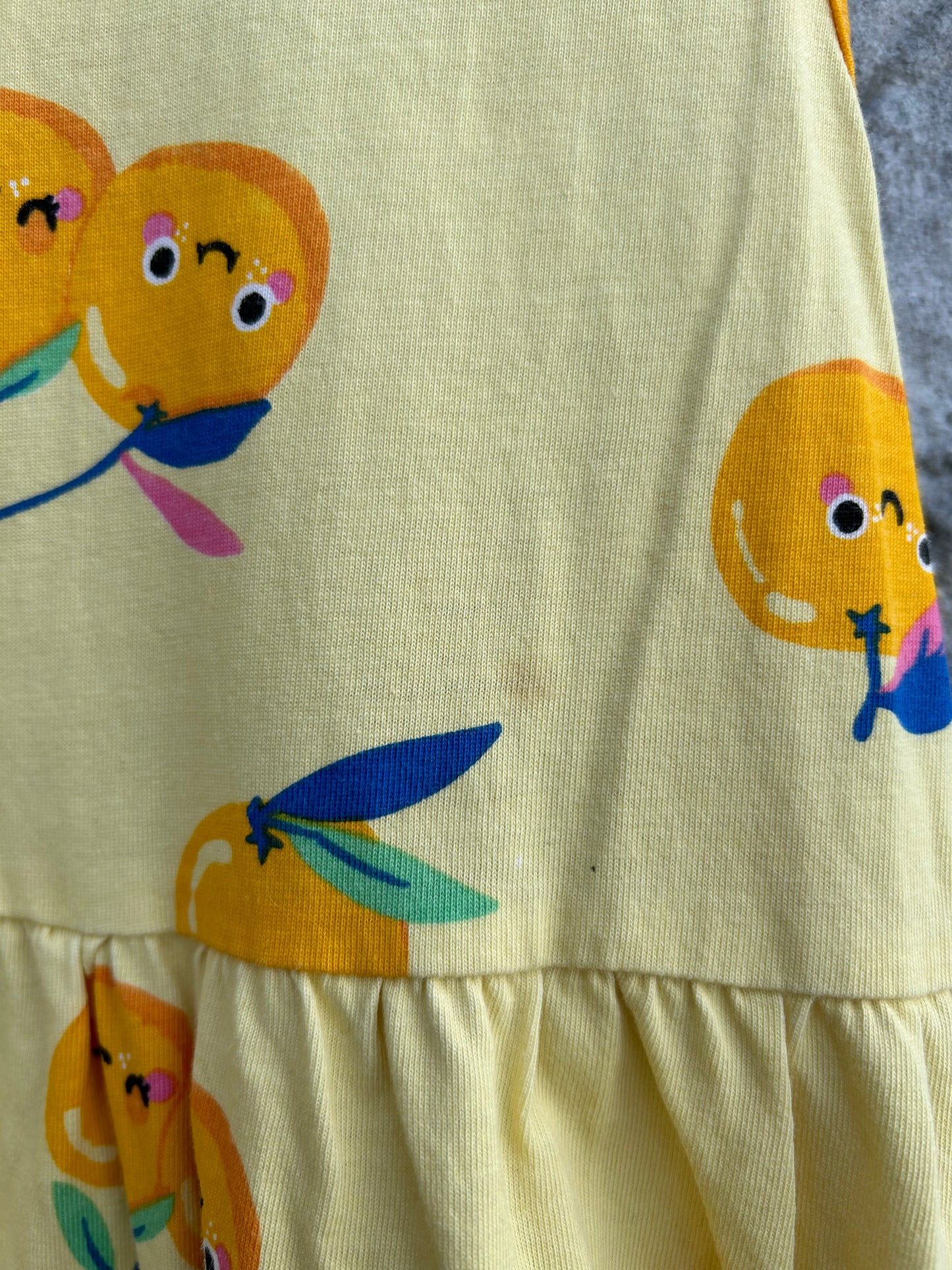 Smiley oranges dress  3-4y (98-104cm)