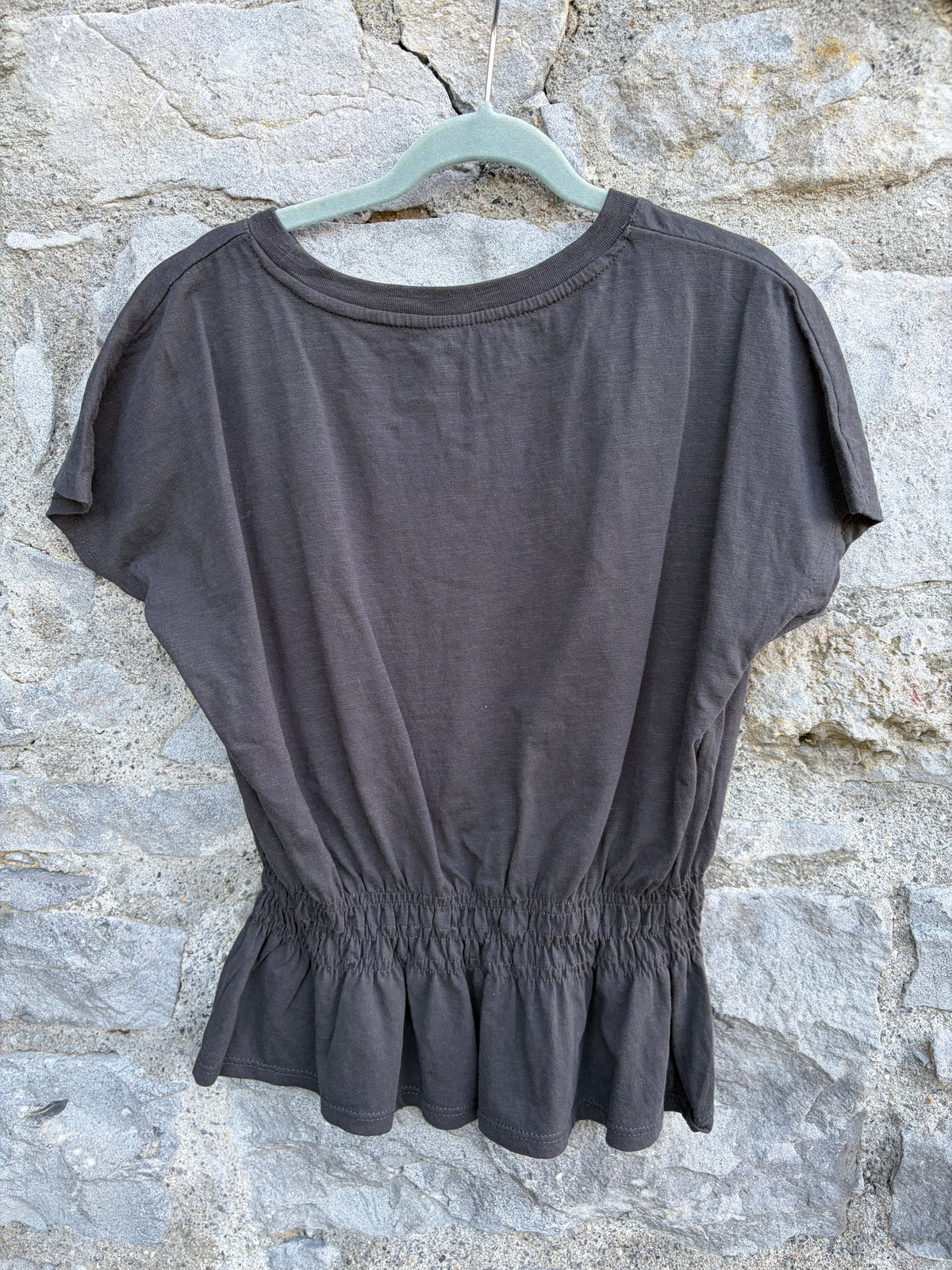 Grey peplum top  9-10y (134-140cm)