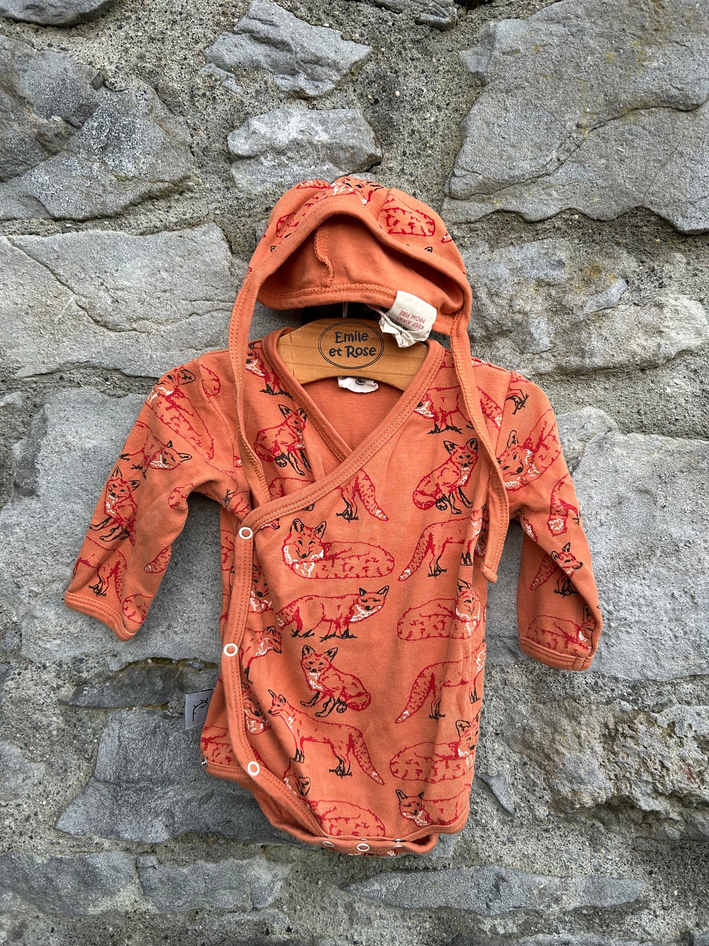 Foxes Rusty vest&hat   0-3m (56-62cm)