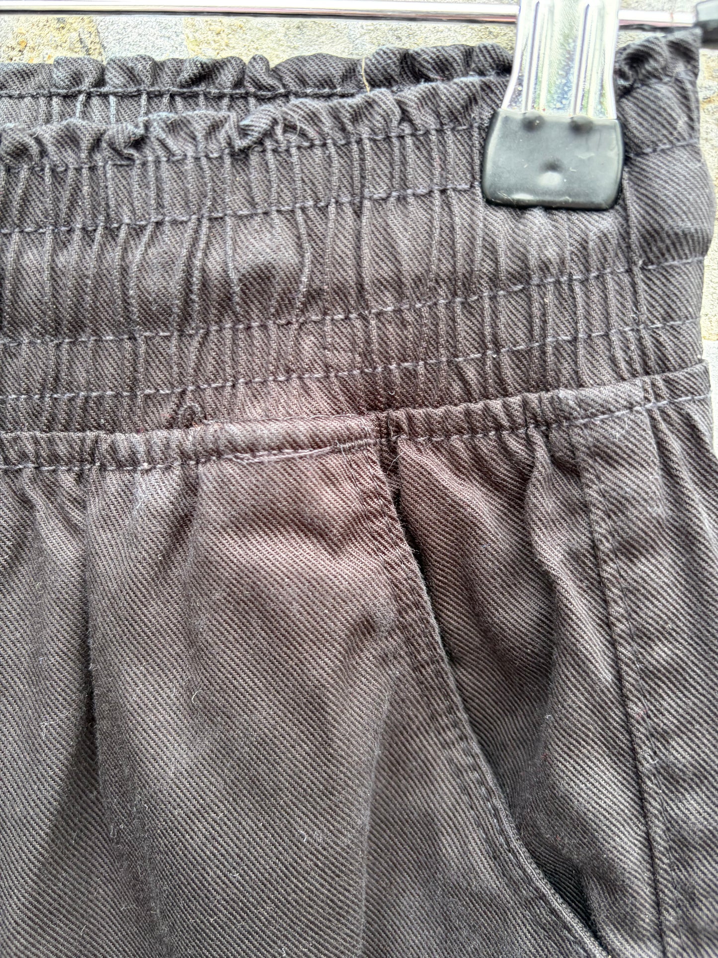 Black baggy pants  8-9y (128-134cm)