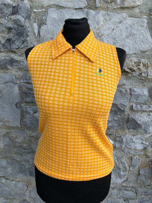 90s yellow check top uk 6-8