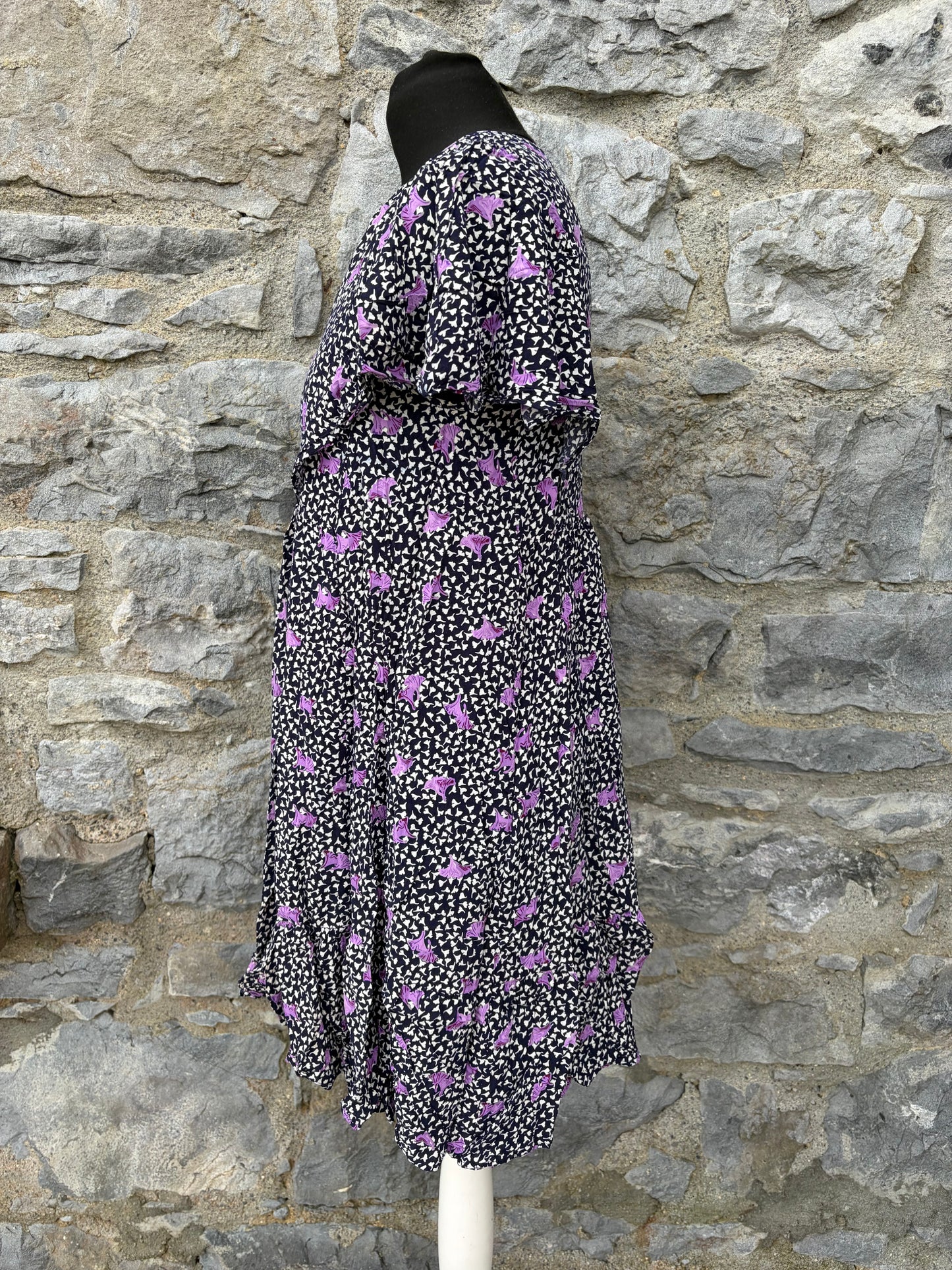 Maje Pensees Marine Parme floral dress uk 8-10