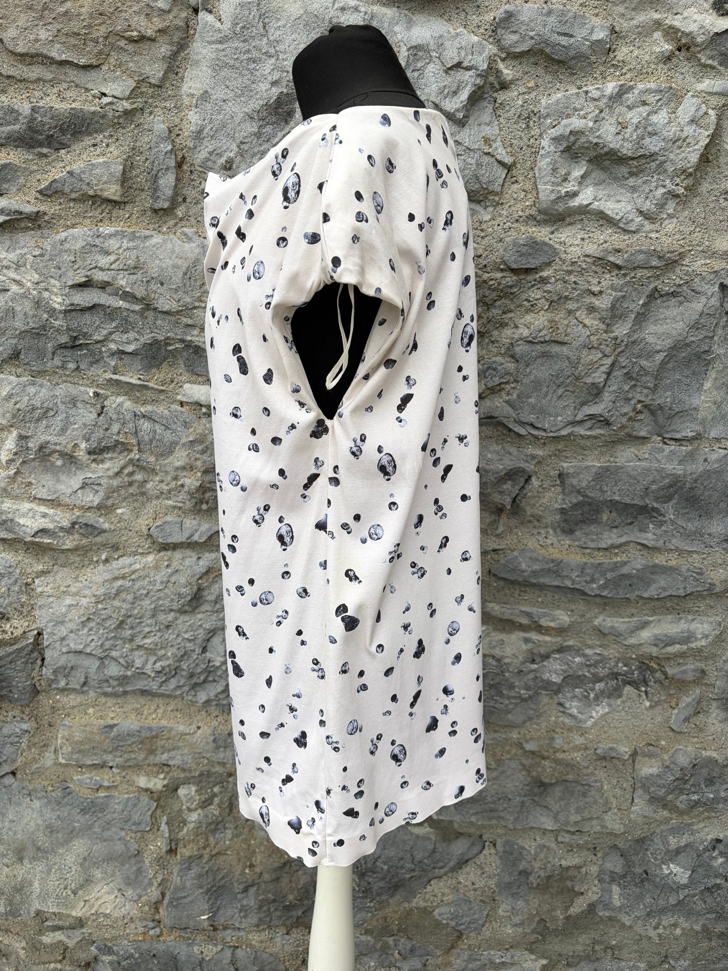 Spotty draped cowl neckline top uk 10