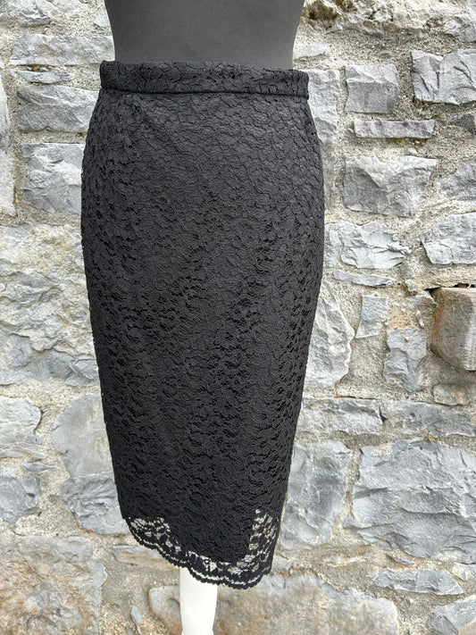 Black lace skirt uk 8