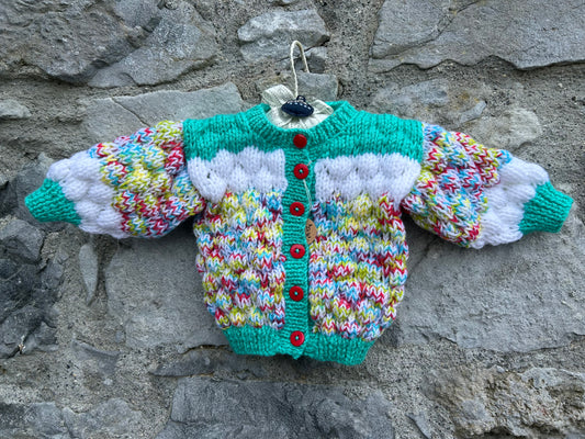 Colourful melange bubble cardigan  3m (62cm)