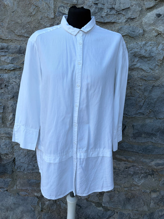Long white shirt uk 10-12