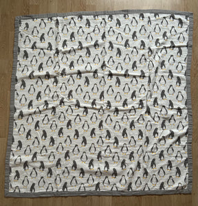 Penguin baby blanket