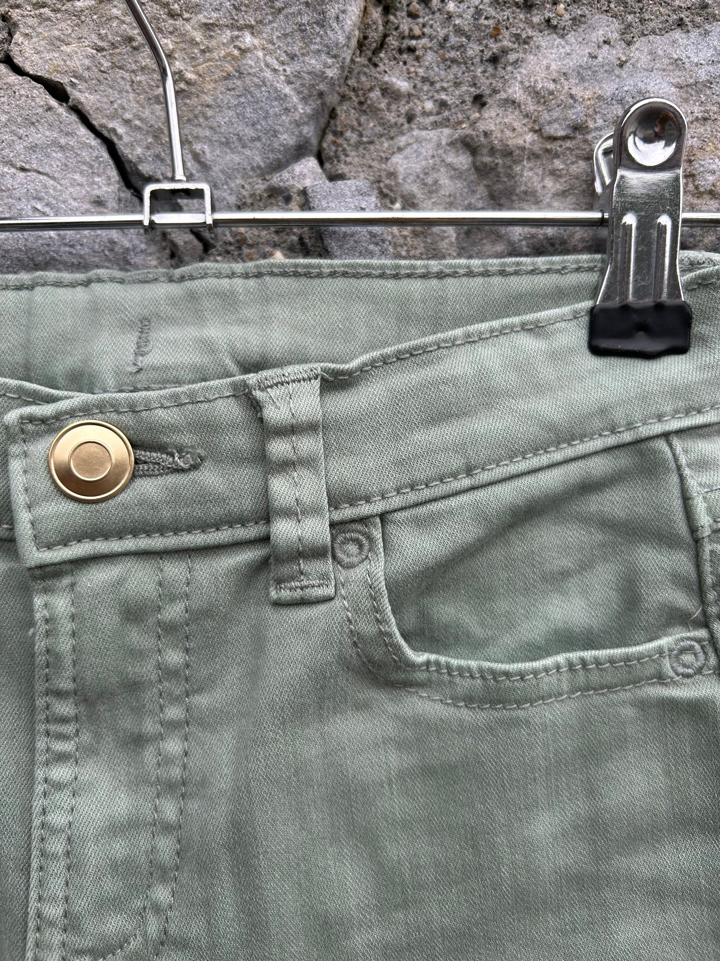 Khaki flare jeans  6-7y (116-122cm)