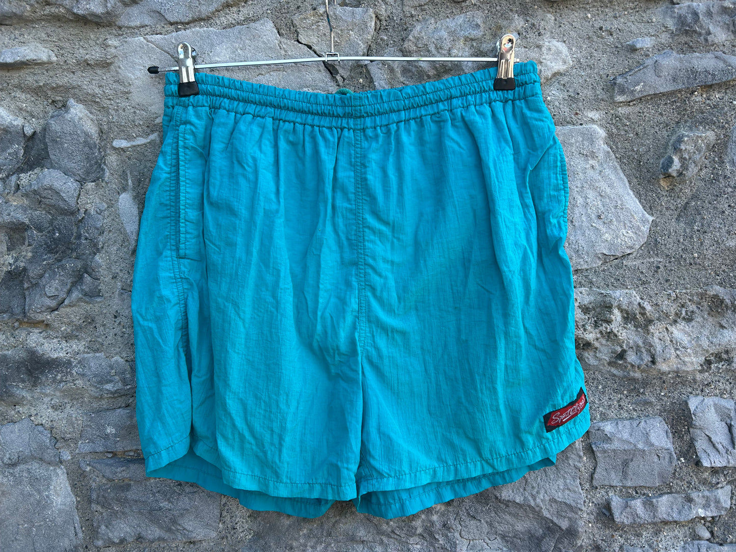 80s teal shorts Large
