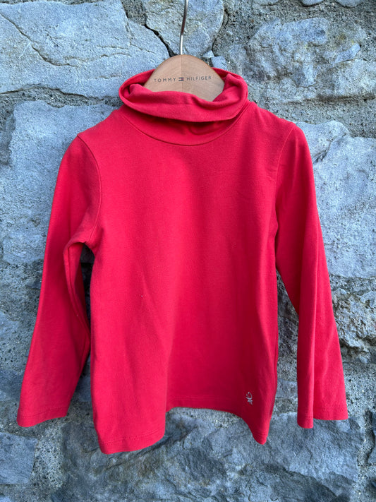 Red turtle neck top  18-24m (86-92cm)