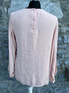 Light peach balloon sleeves blouse uk 10