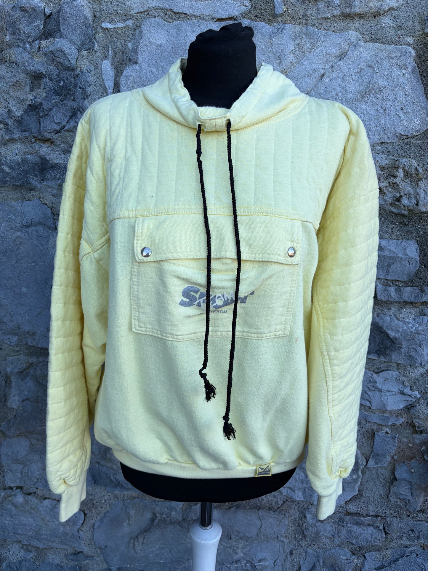 80s yellow sweatshirt uk 12-14