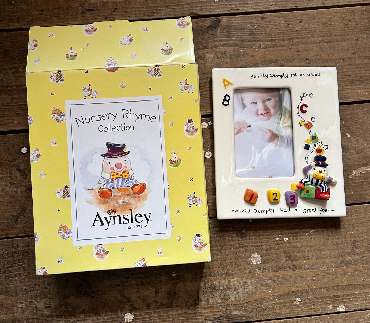 Humpty dumpty frame by Aynsley