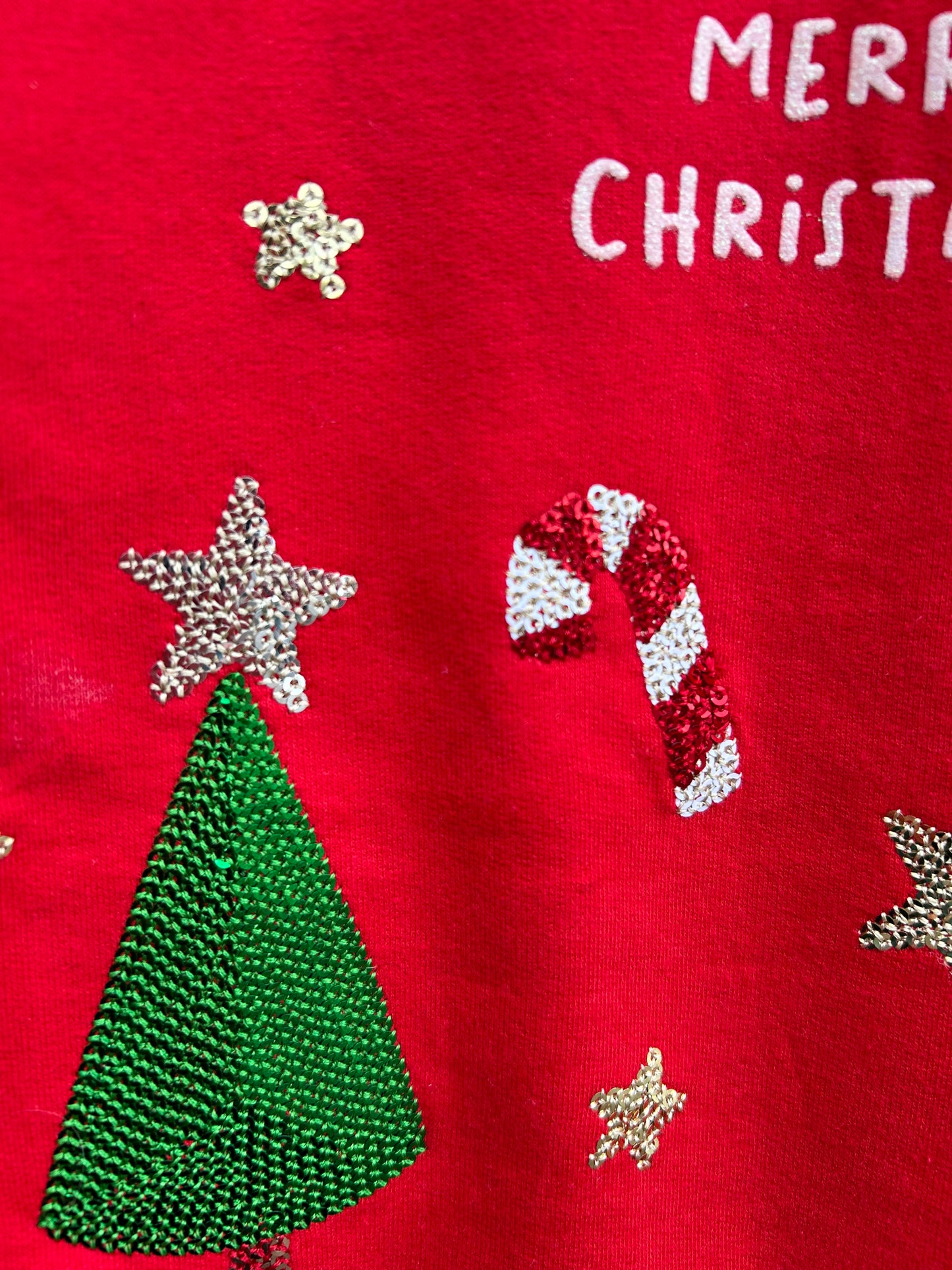 Merry Christmas red sweatshirt 5-6y (110-116cm)