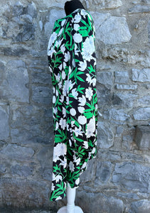 Green floral dress uk 14