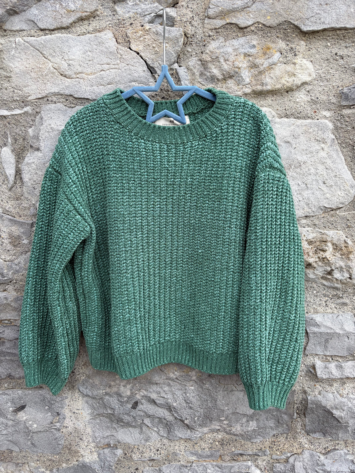 Green jumper  7-8y (122-128cm)