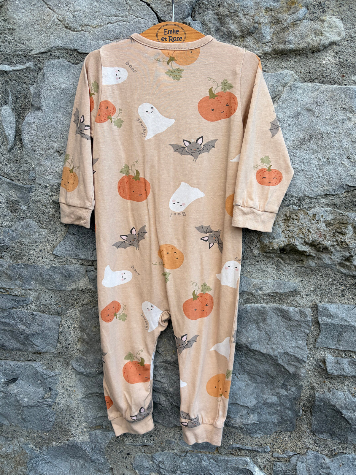 Ghosts&pumpkins onesie  6-9m (68-74cm)