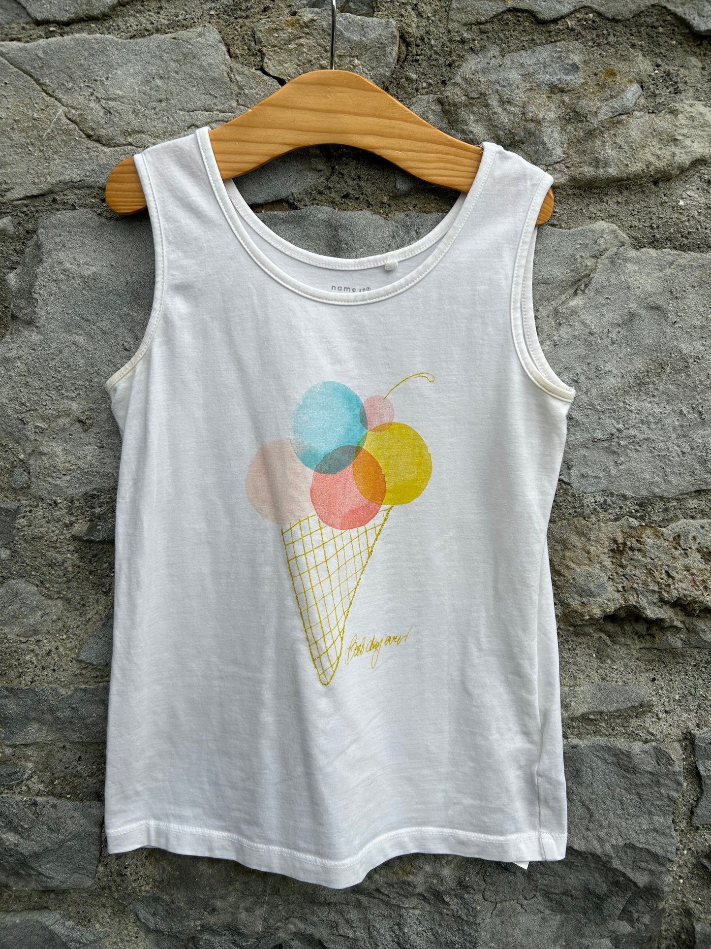 Ice cream tank top   9y (134cm)