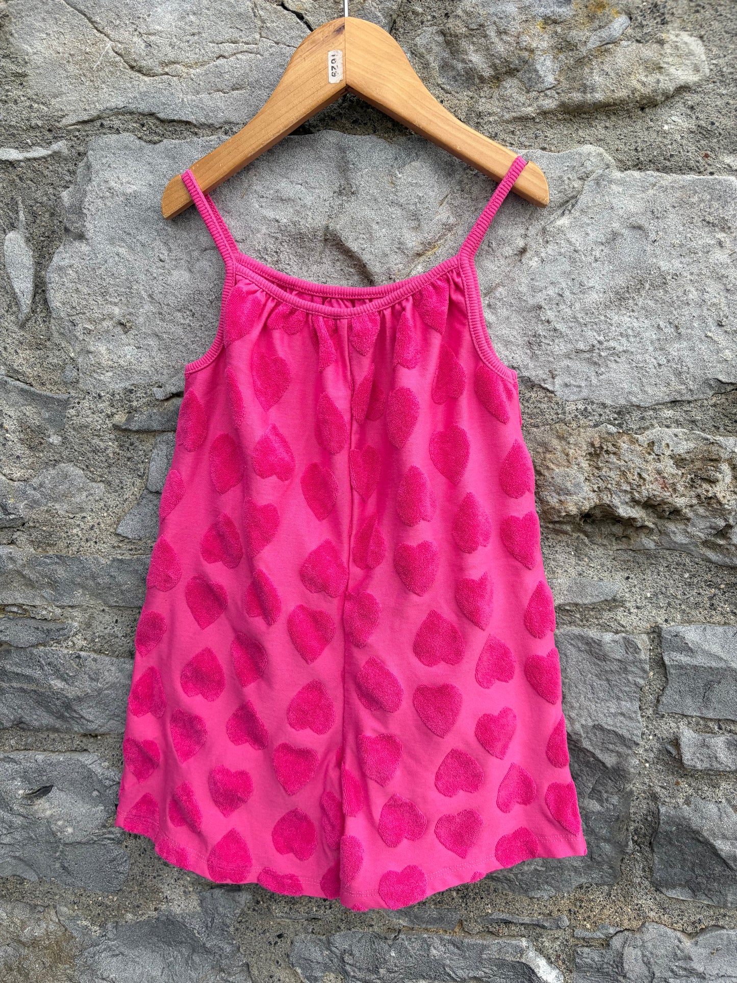 Hearts pink jumpsuit  3-4y (98-104cm)
