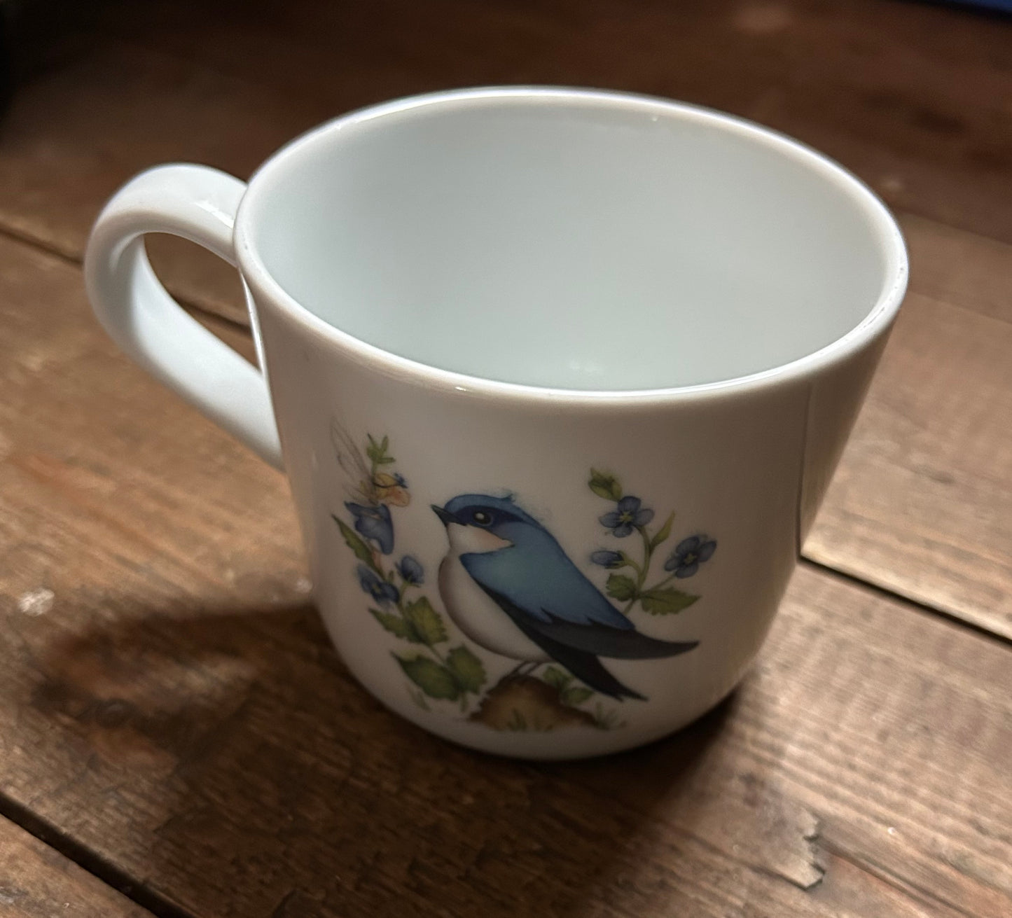 Blue bird mug